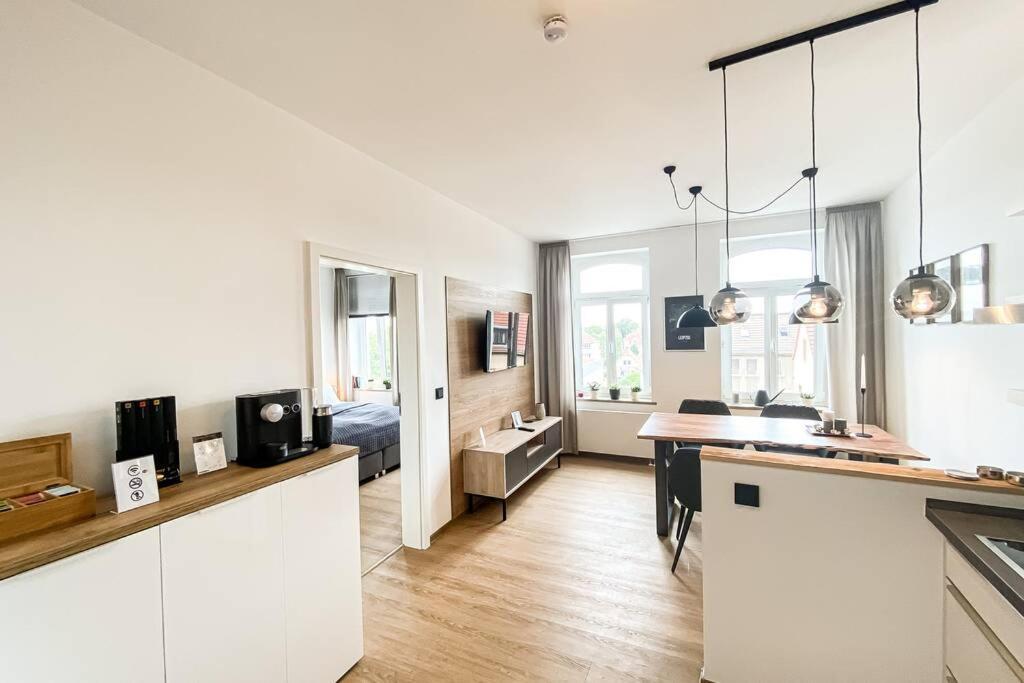 Luxus-Apartment In Leipzig Mit Privat-Parkplatz Exteriör bild