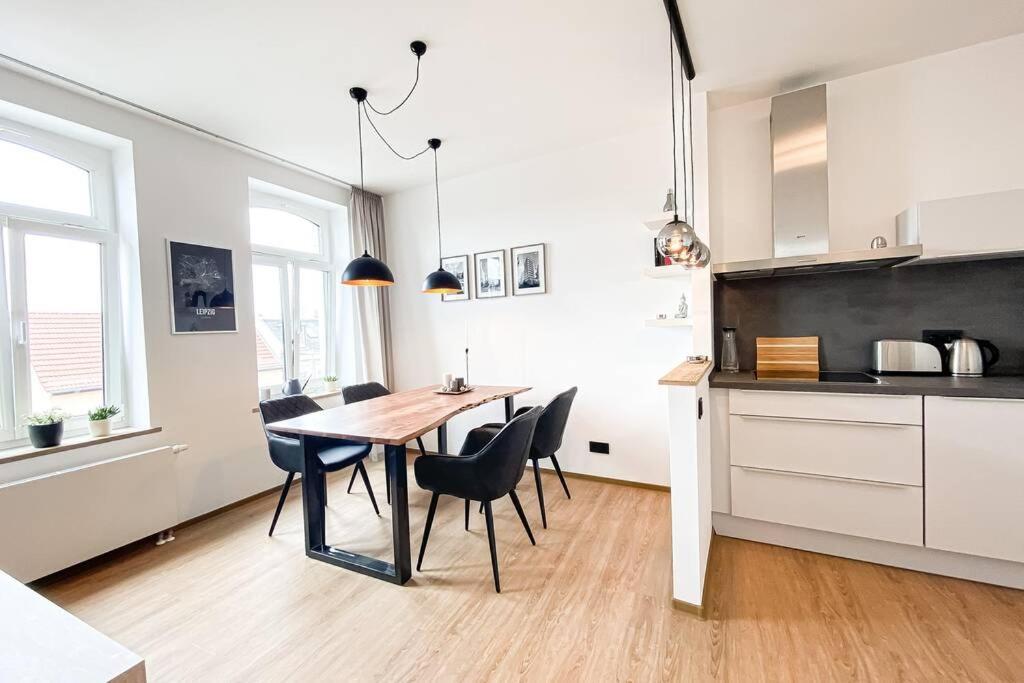 Luxus-Apartment In Leipzig Mit Privat-Parkplatz Exteriör bild