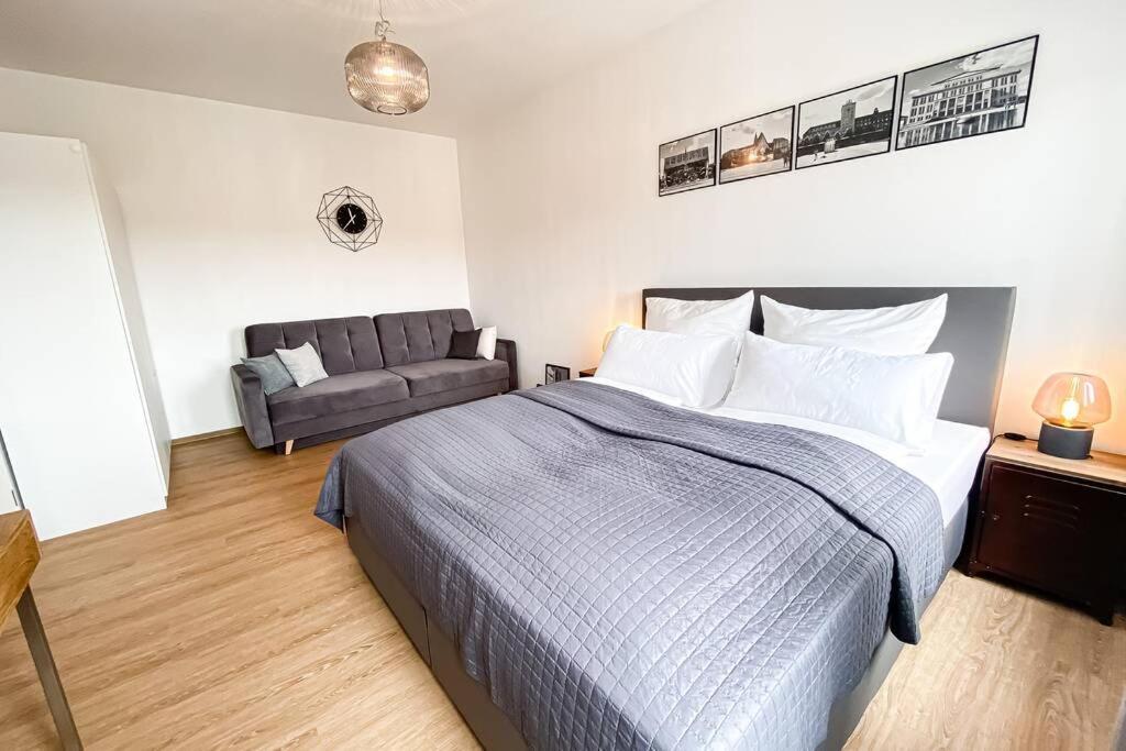 Luxus-Apartment In Leipzig Mit Privat-Parkplatz Exteriör bild