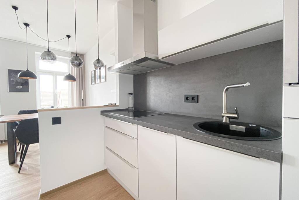 Luxus-Apartment In Leipzig Mit Privat-Parkplatz Exteriör bild